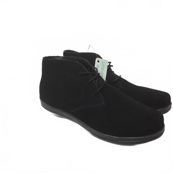 Apex Women's Black Suede Chukka Boots Size 11 Wide - Picture 1 of 7